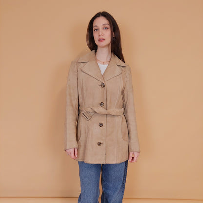 VIN-OUTW-34154 Vintage δερμάτινο suede 70's style jacket L