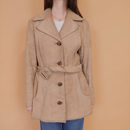 VIN-OUTW-34154 Vintage δερμάτινο suede 70's style jacket L