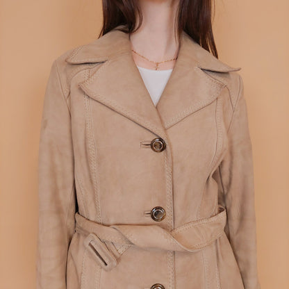 VIN-OUTW-34154 Vintage δερμάτινο suede 70's style jacket L
