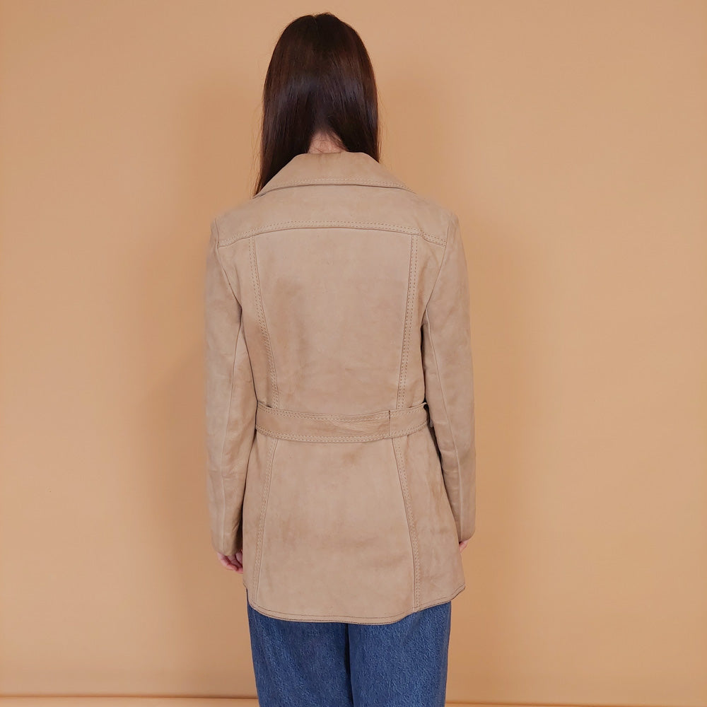 VIN-OUTW-34154 Vintage δερμάτινο suede 70's style jacket L