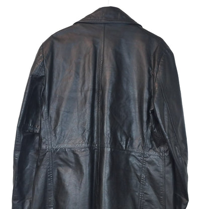 VIN-OUTW-33309 Vintage μαύρο δερμάτινο jacket M
