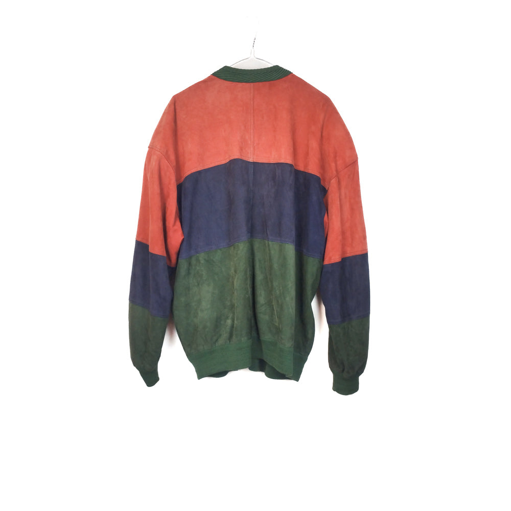 VIN-OUTW-32891 Vintage σουέντ μπόμπερ jacket L