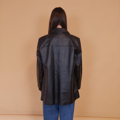 VIN-OUTW-34157 Vintage δερμάτινο jacket 90's style XL