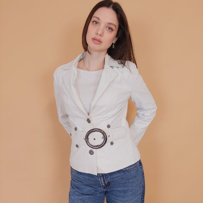 VIN-OUTW-34158 Vintage δερμάτινο jacket 90's style Bugatti S