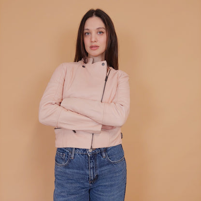 VIN-OUTW-34159 Vintage δερμάτινο jacket Y2K style Pepe Jeans S