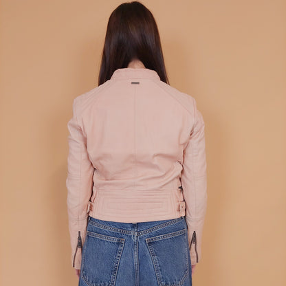 VIN-OUTW-34159 Vintage δερμάτινο jacket Y2K style Pepe Jeans S