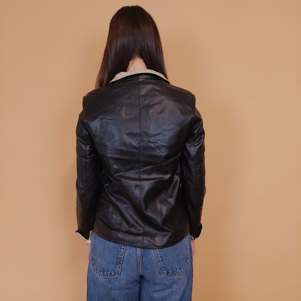 VIN-OUTW-34160 Vintage δερμάτινο jacket Y2K style S