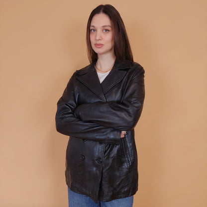 VIN-OUTW-34161 Vintage δερμάτινο jacket 70's style L