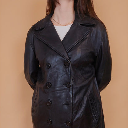 VIN-OUTW-34161 Vintage δερμάτινο jacket 70's style L