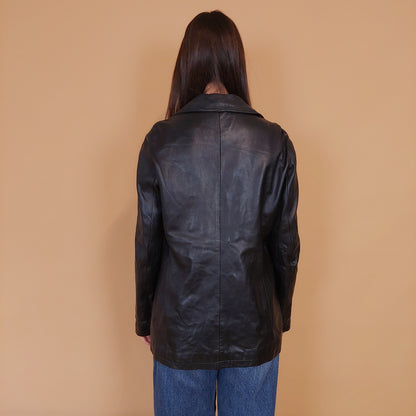 VIN-OUTW-34161 Vintage δερμάτινο jacket 70's style L