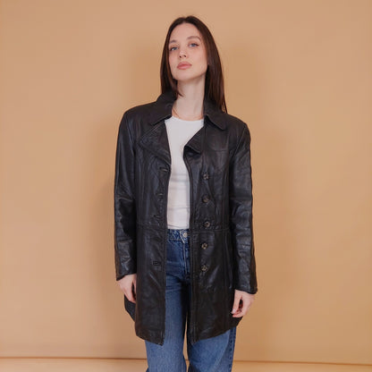 VIN-OUTW-34162 Vintage δερμάτινο jacket 70's style M