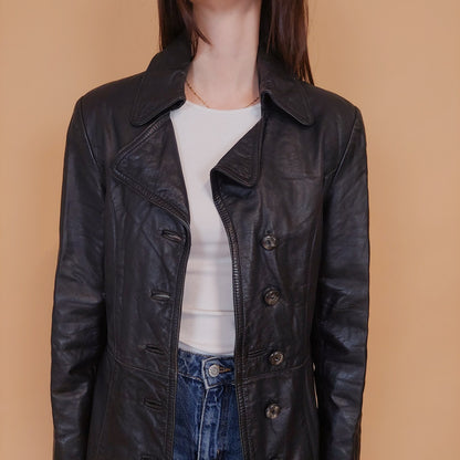 VIN-OUTW-34162 Vintage δερμάτινο jacket 70's style M