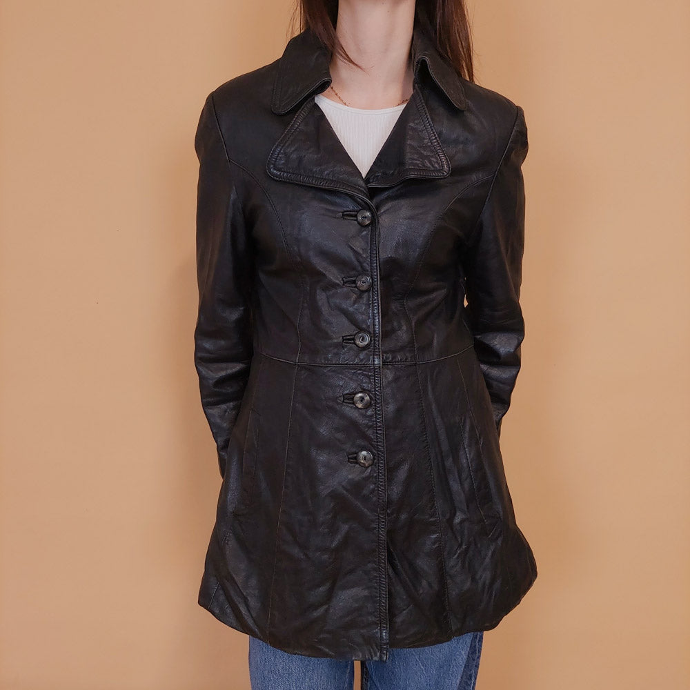 VIN-OUTW-34162 Vintage δερμάτινο jacket 70's style M