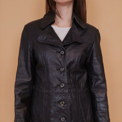 VIN-OUTW-34162 Vintage δερμάτινο jacket 70's style M