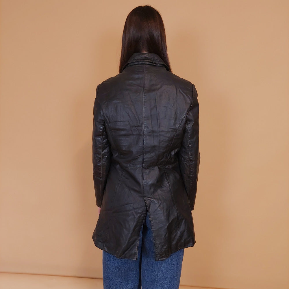 VIN-OUTW-34162 Vintage δερμάτινο jacket 70's style M