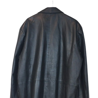 VIN-OUTW-33368 Vintage μαύρο δερμάτινο jacket XL