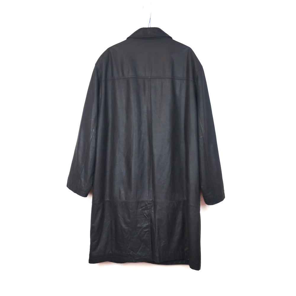 VIN-OUTW-32889 Vintage μαύρο δερμάτινο Canda jacket L