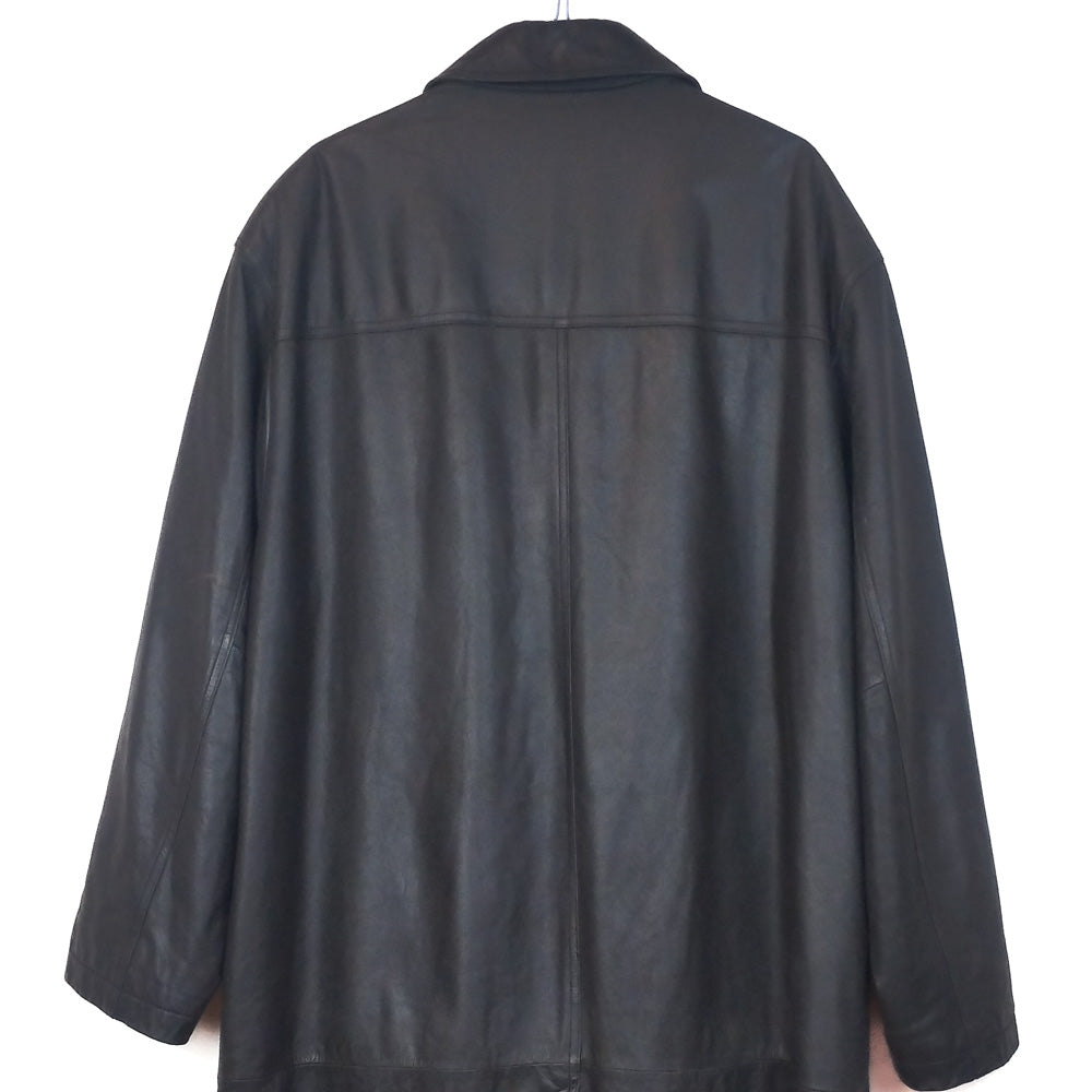 VIN-OUTW-32889 Vintage μαύρο δερμάτινο Canda jacket L