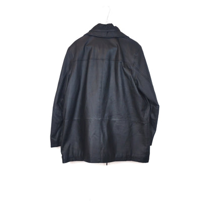 VIN-OUTW-32888 Vintage μαύρο δερμάτινο jacket M