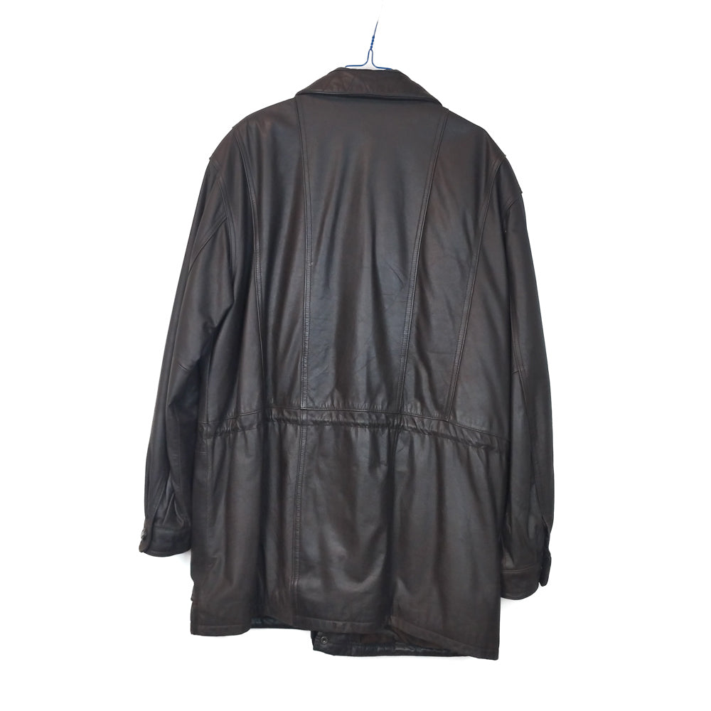 VIN-OUTW-33363 Vintage καφέ δερμάτινο jacket L