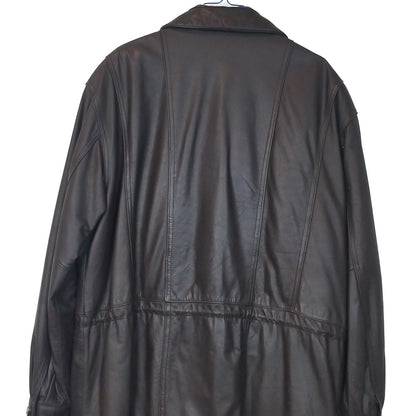VIN-OUTW-33363 Vintage καφέ δερμάτινο jacket L