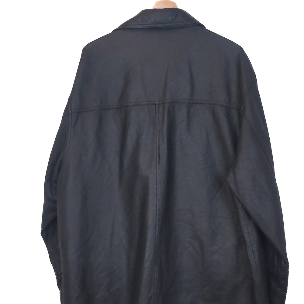 VIN-OUTW-32885 Vintage μαύρο δερμάτινο jacket L