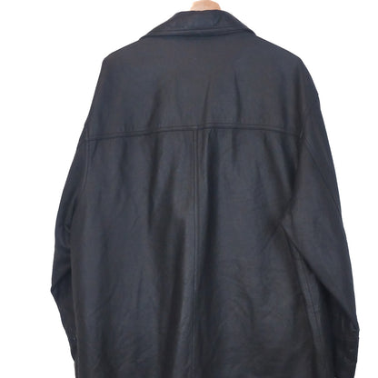 VIN-OUTW-32885 Vintage μαύρο δερμάτινο jacket L