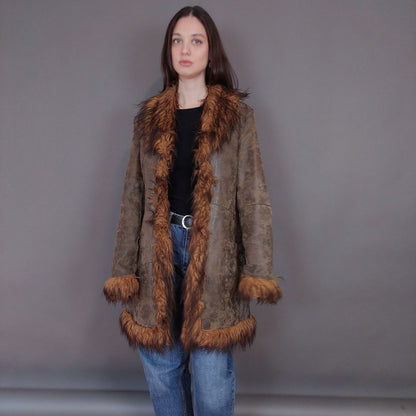 VIN-OUTW-33345 Vintage δερμάτινο jacket Penny Lane style M