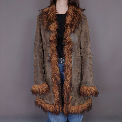 VIN-OUTW-33345 Vintage δερμάτινο jacket Penny Lane style M