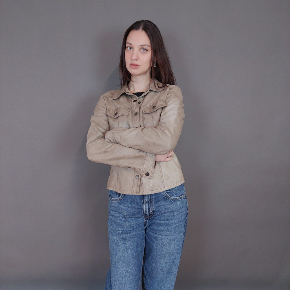 VIN-OUTW-33346 Vintage δερμάτινο jacket S