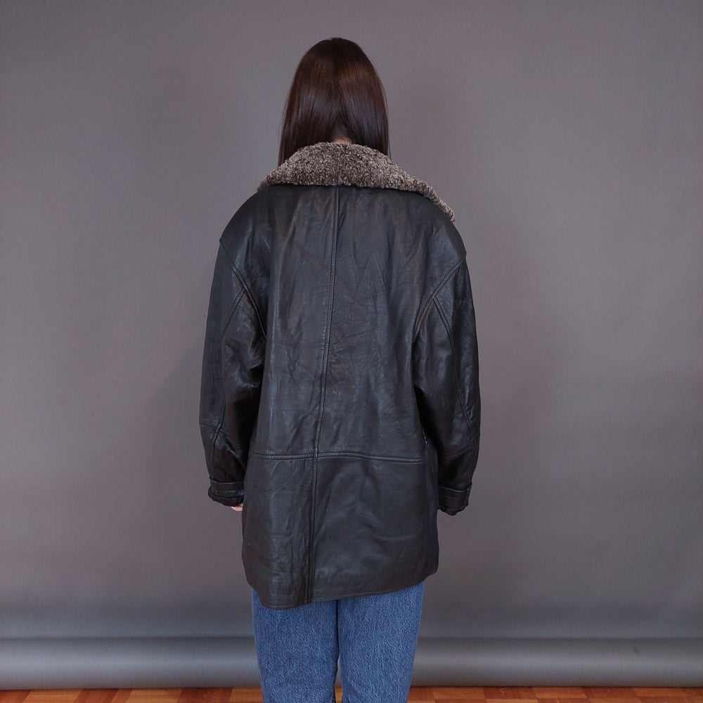 VIN-OUTW-33336 Vintage δερμάτινο jacket L-XL