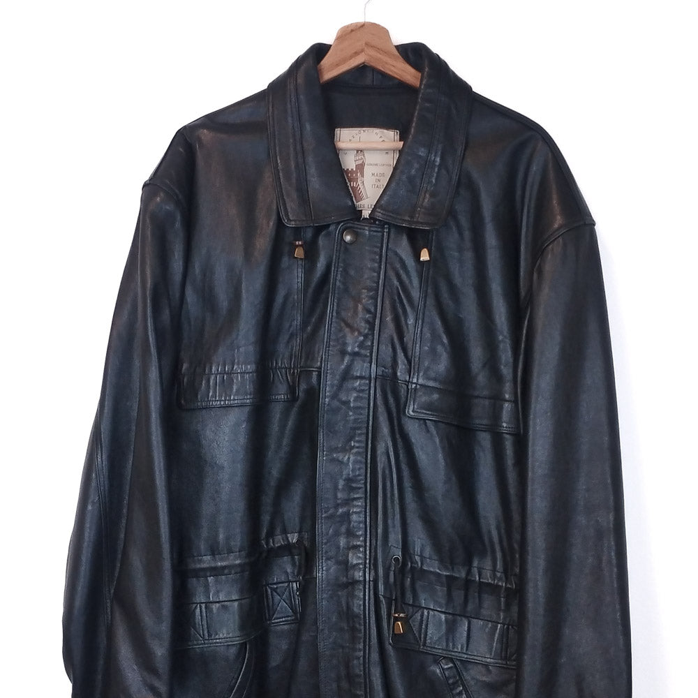 VIN-OUTW-32478 Vintage δερμάτινο jacket XL