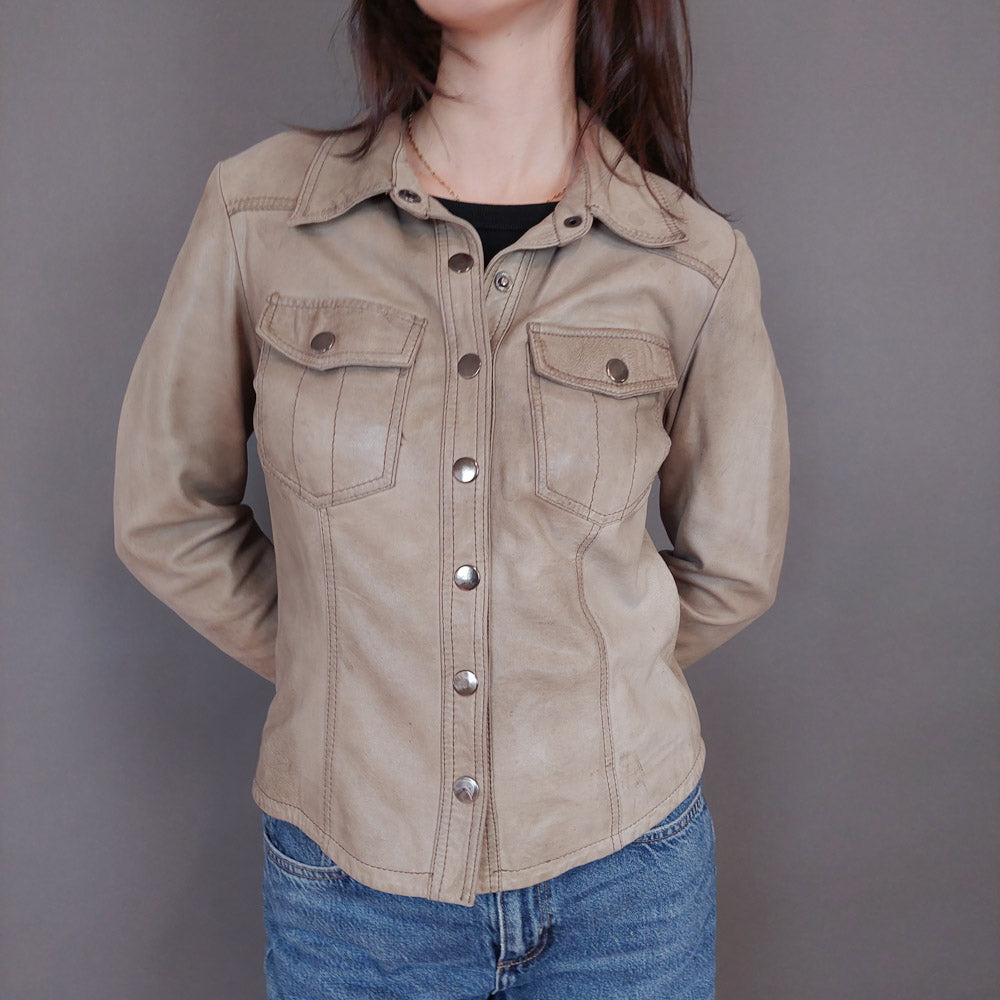 VIN-OUTW-33346 Vintage δερμάτινο jacket S