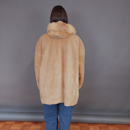 VIN-OUTW-33352 Vintage δερμάτινο σουέντ jacket L-XL