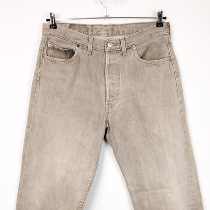 VIN-TR-27058 Vintage unisex jeans Levi's μπεζ 501 W36 L32