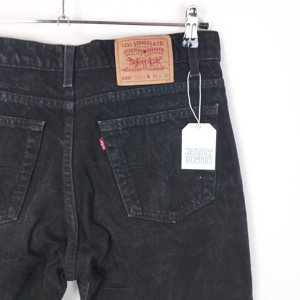 VIN-TR-27057 Vintage unisex jeans Levi's μαύρο 505 W36 L32