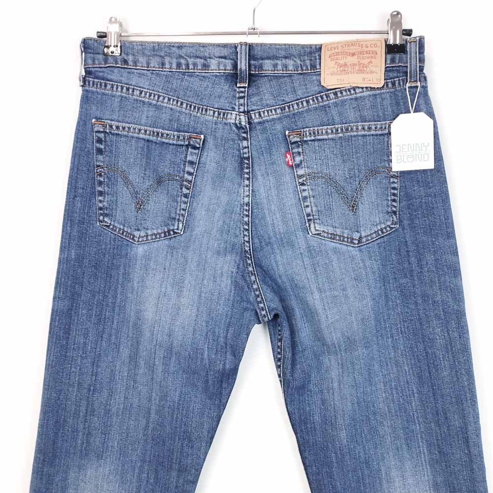VIN-TR-27049 Vintage unisex jeans Levi's μπλε 751 W34 L30