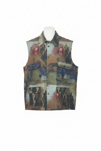 VIN-OUTW-34590 Vintage denim unisex γιλέκο 2XL