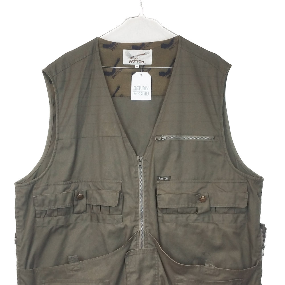 VIN-OUTW-34592 Vintage γιλέκο εργασίας χακί unisex 2XL