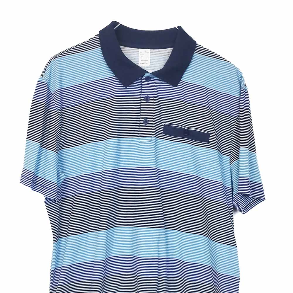 VIN-TEE-34616 Vintage κοντομάνικη βαμβακερή μπλούζα polo L