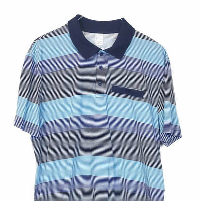 VIN-TEE-34616 Vintage κοντομάνικη βαμβακερή μπλούζα polo L