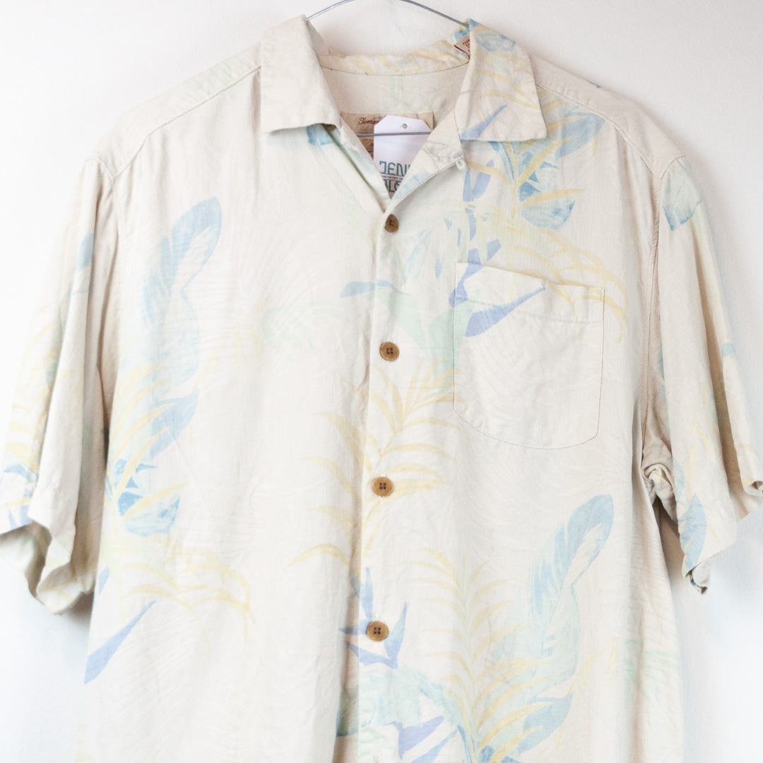 VIN-SHI-24290 Vintage πουκάμισο hawaiian print unisex S