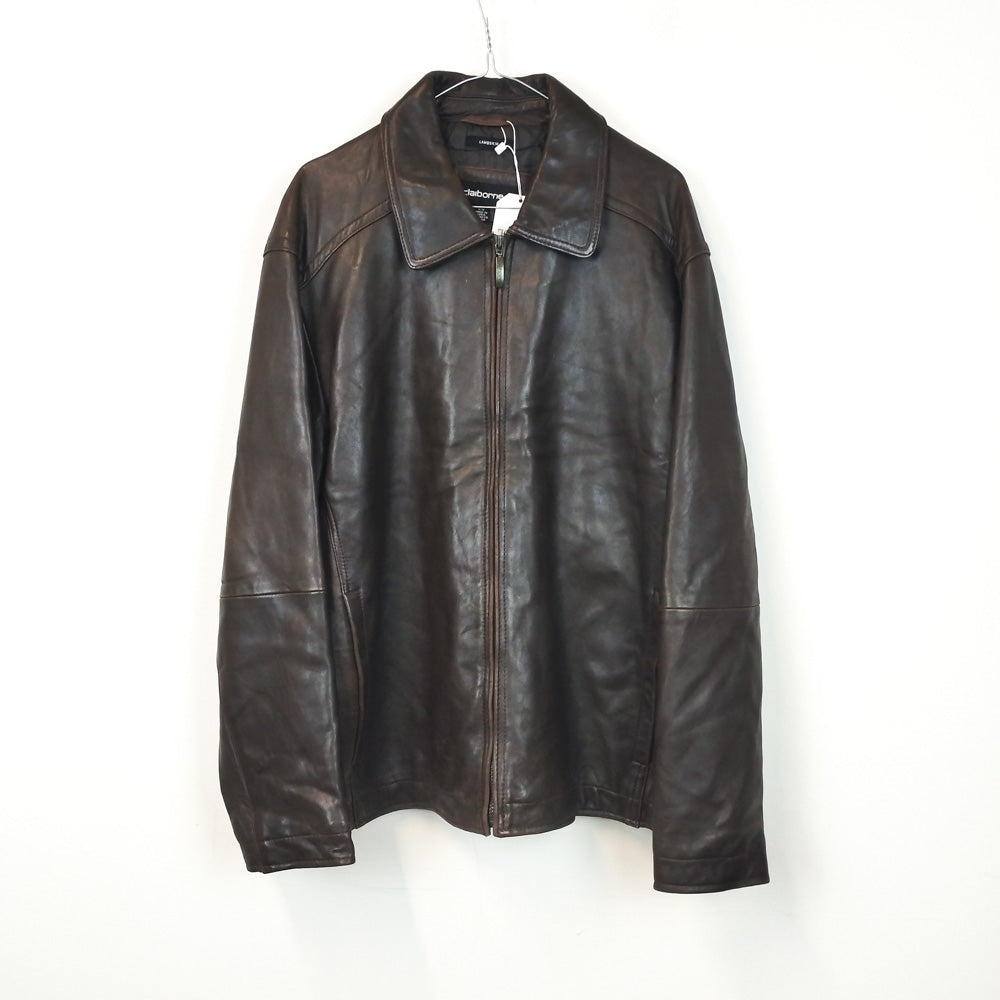 VIN-OUTW-29656 Vintage δερμάτινο jacket καφέ L