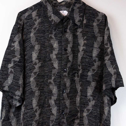 VIN-SHI-24260 Vintage πουκάμισο crazy pattern unisex L