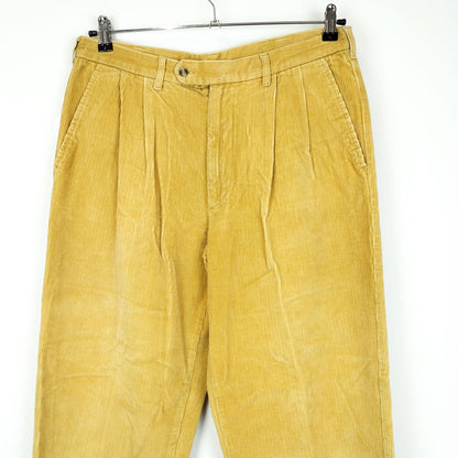 VIN-TR-25679 Vintage παντελόνι κοτλέ μουσταρδί L