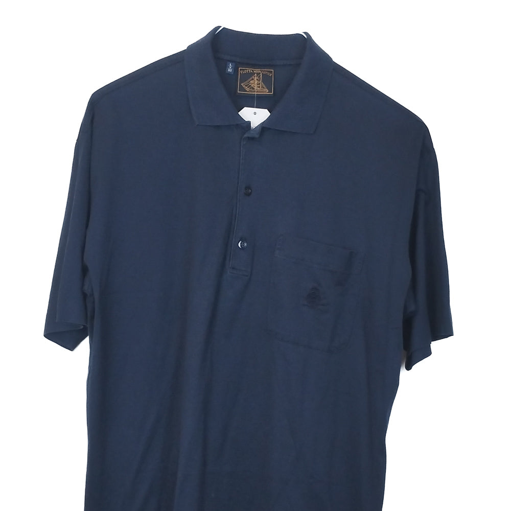 VIN-TEE-34612 Vintage κοντομάνικη βαμβακερή μπλούζα polo L