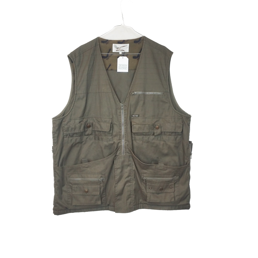 VIN-OUTW-34592 Vintage γιλέκο εργασίας χακί unisex 2XL