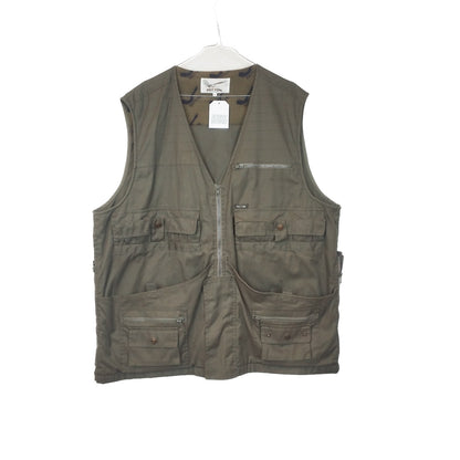 VIN-OUTW-34592 Vintage γιλέκο εργασίας χακί unisex 2XL