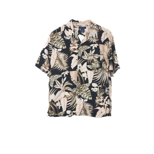 VIN-SHI-34655  Vintage πουκάμισο μεταξωτό hawaiian style M