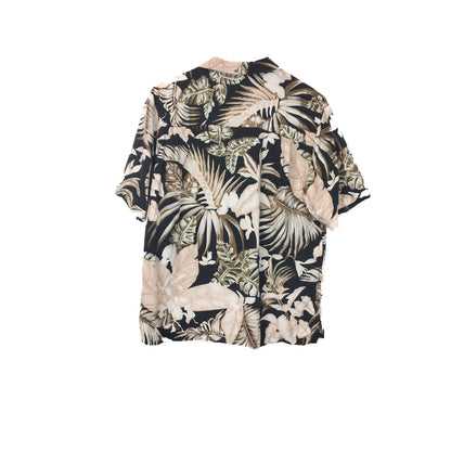 VIN-SHI-34655  Vintage πουκάμισο μεταξωτό hawaiian style M